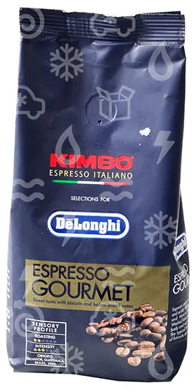 káva zrnková DeLonghi KIMBO Espresso, Gourmet 250 G